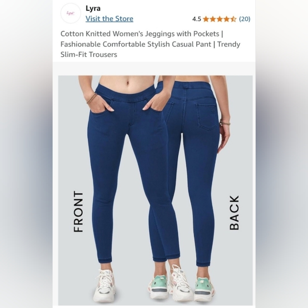 Lyra Women's Blue Jeggings